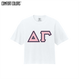 Greek Letters Women’s Heavyweight Boxy Tee
