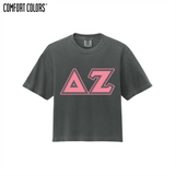 Greek Letters Women’s Heavyweight Boxy Tee