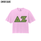 Greek Letters Women’s Heavyweight Boxy Tee