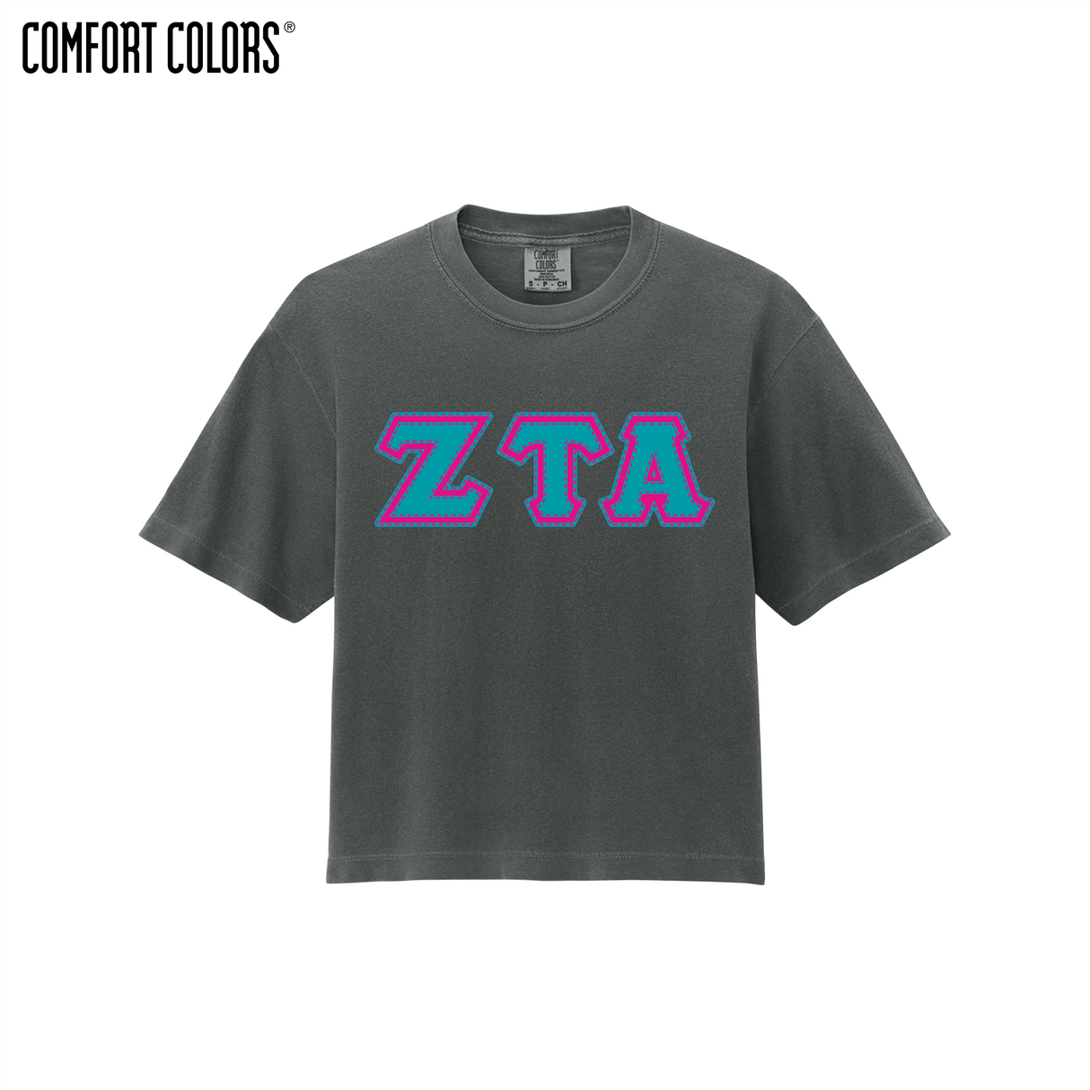 Greek Letters Women’s Heavyweight Boxy Tee