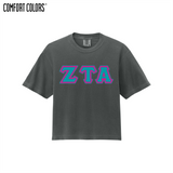 Greek Letters Women’s Heavyweight Boxy Tee