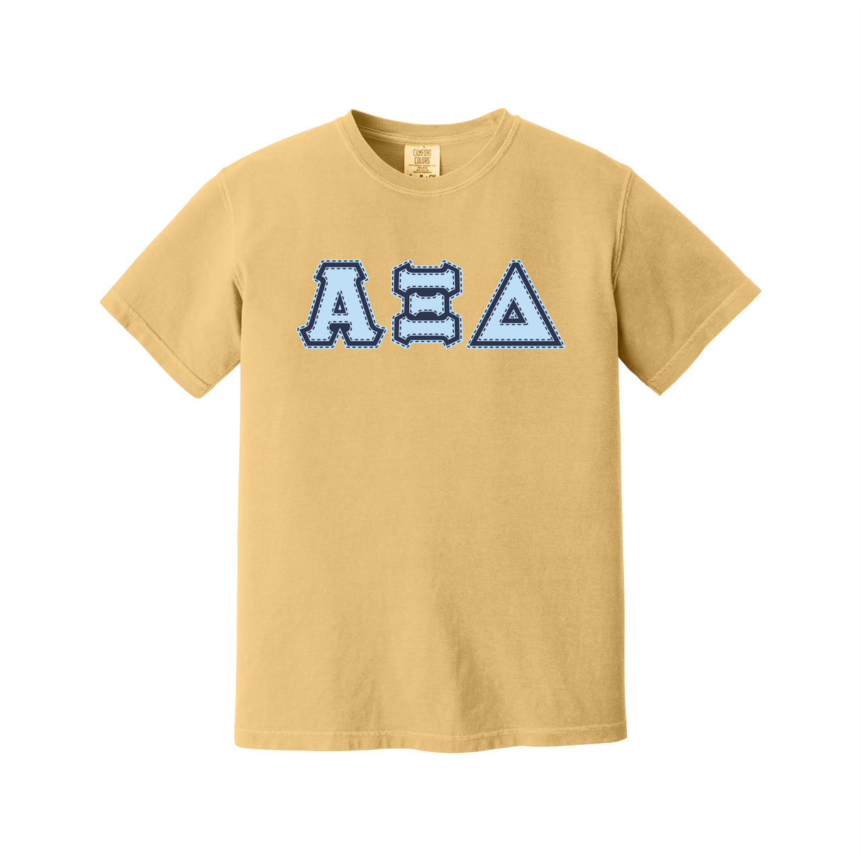 Greek Letters Heavyweight Ring Spun Tee