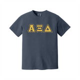 Greek Letters Heavyweight Ring Spun Tee