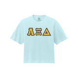 Greek Letters Women’s Heavyweight Boxy Tee