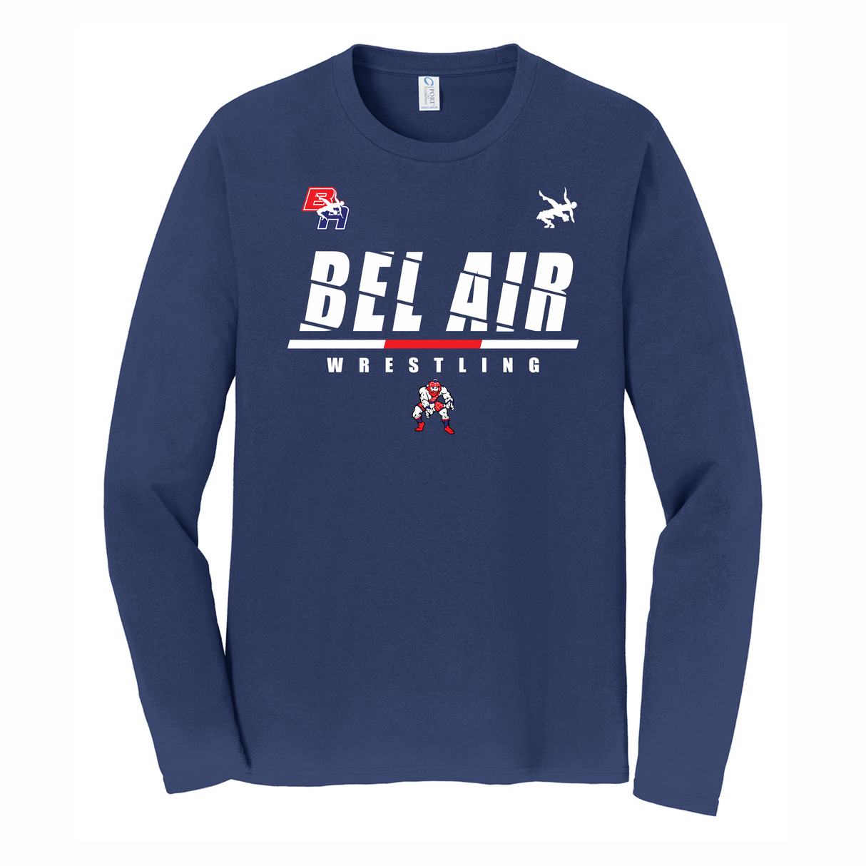 Bel Air Wrestling Long-Sleeved Cotton Tee