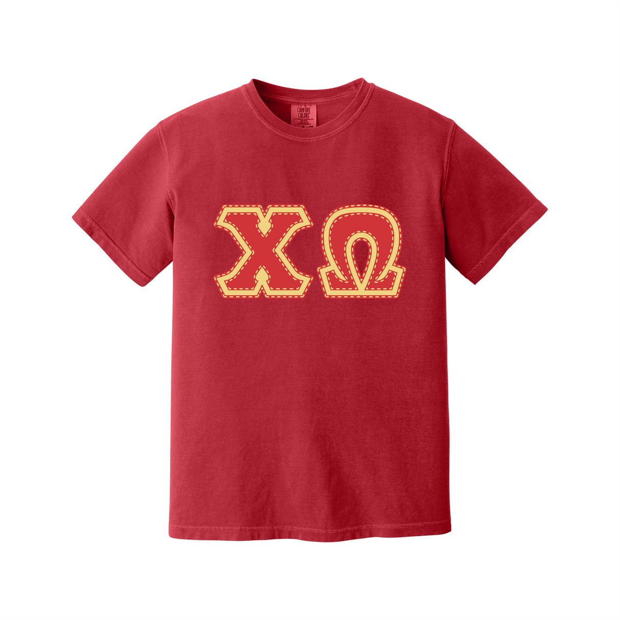 Greek Letters Heavyweight Ring Spun Tee