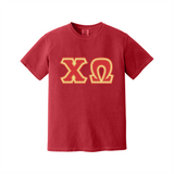 Greek Letters Heavyweight Ring Spun Tee