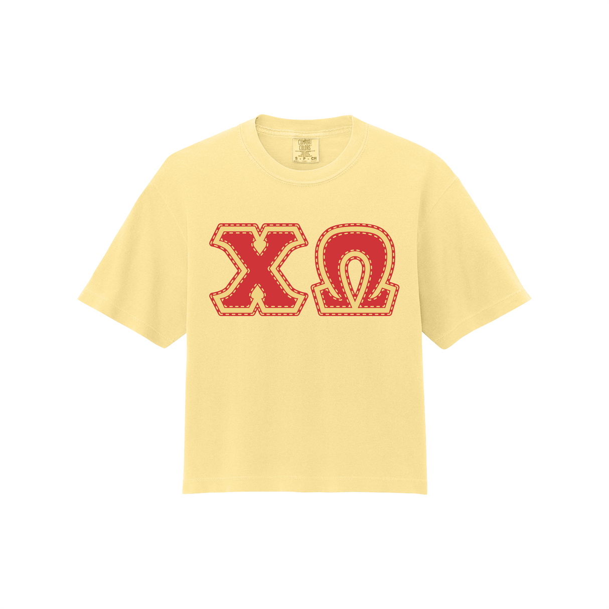 Greek Letters  Women’s Heavyweight Boxy Tee