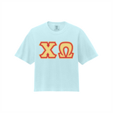 Greek Letters  Women’s Heavyweight Boxy Tee