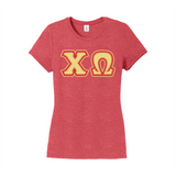 Greek Letters Women's Tri-Blend Tee
