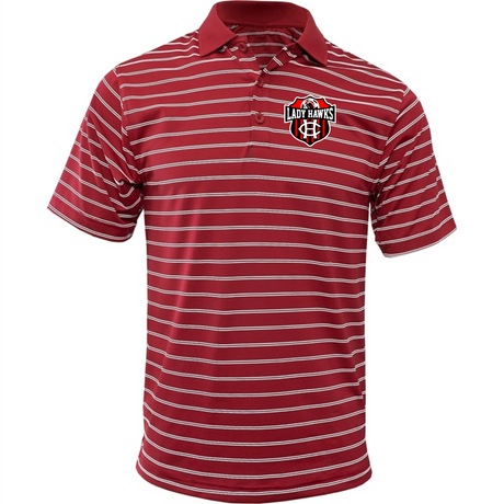 CHS Lady Hawks Soccer Wide Stripe Polo