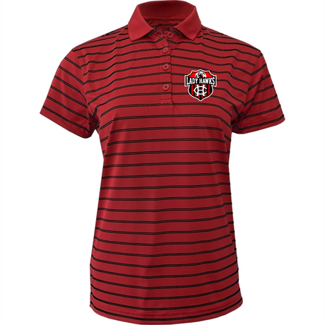 CHS Lady Hawks Soccer Women's Wide Stripe Polo