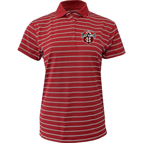 CHS Lady Hawks Soccer Women's Wide Stripe Polo