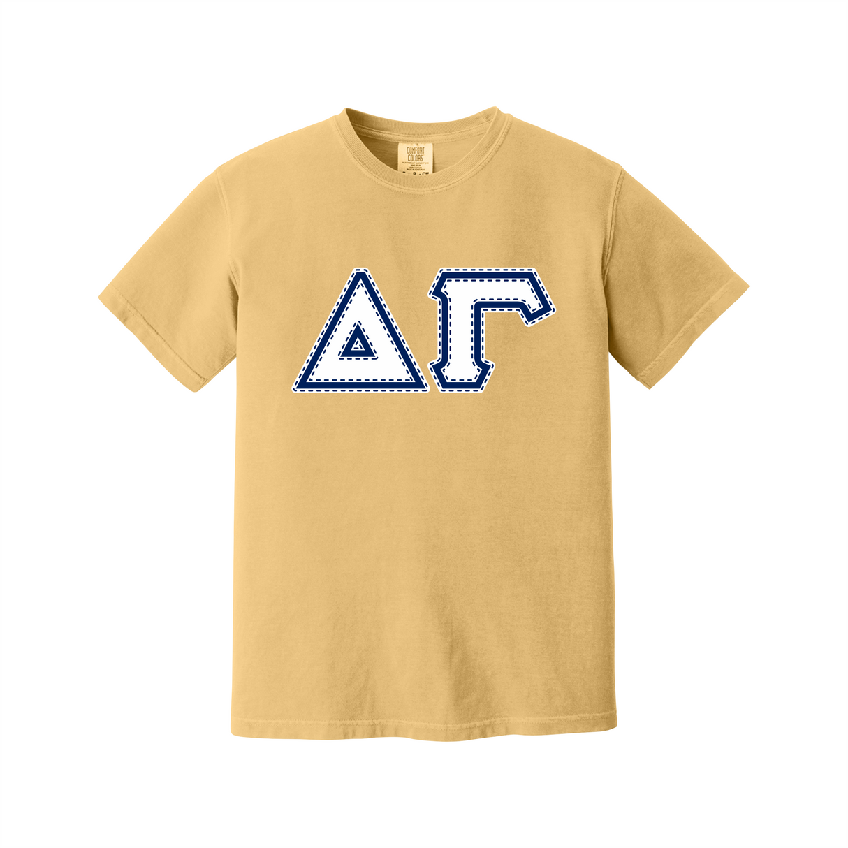 Greek Letters Heavyweight Ring Spun Tee