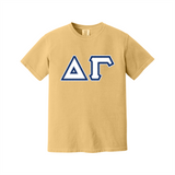 Greek Letters Heavyweight Ring Spun Tee