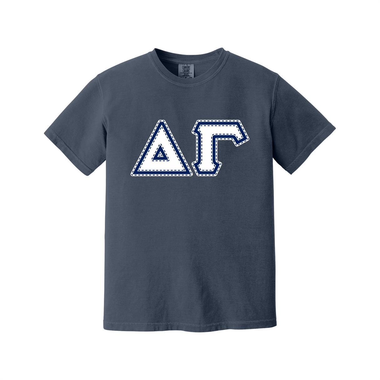 Greek Letters Heavyweight Ring Spun Tee