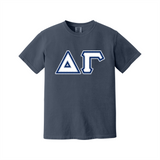 Greek Letters Heavyweight Ring Spun Tee