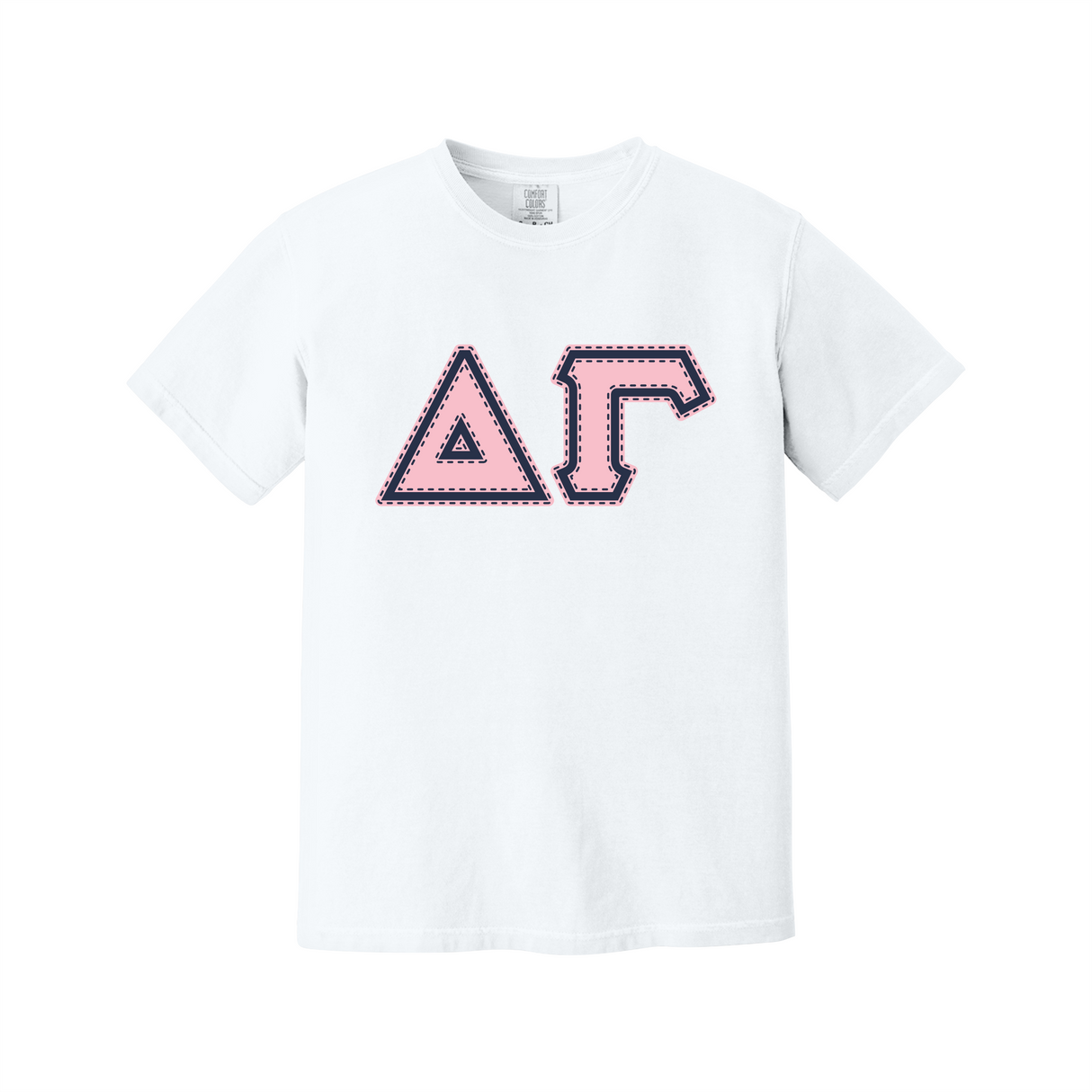 Greek Letters Heavyweight Ring Spun Tee