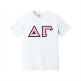 Greek Letters Heavyweight Ring Spun Tee