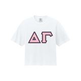 Greek Letters Women’s Heavyweight Boxy Tee