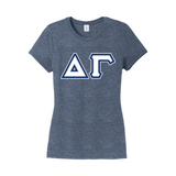 Greek Letters Women's Tri-Blend Tee