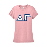 Greek Letters Women's Tri-Blend Tee