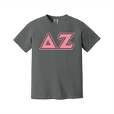 Greek Letters Heavyweight Ring Spun Tee