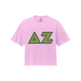 Greek Letters Women’s Heavyweight Boxy Tee