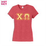 Greek Letters Women's Tri-Blend Tee