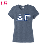 Greek Letters Women's Tri-Blend Tee
