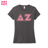 Greek Letters Women's Tri-Blend Tee