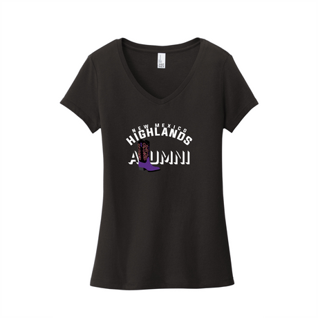 NM Highlands Women's V-Neck Cotton Tee