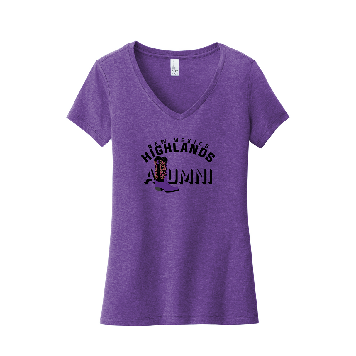 NM Highlands Women's V-Neck Cotton Tee