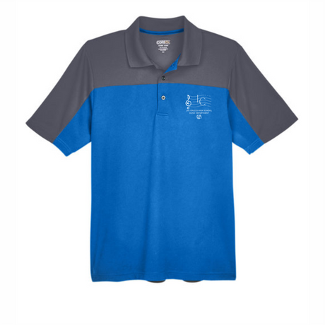 LCHS Band Music Department Colorblock Performance Polo
