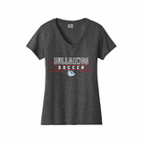 LCHS Lady Bulldawg Soccer Ladies' V-Neck Cotton Tee