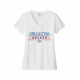 LCHS Lady Bulldawg Soccer Ladies' V-Neck Cotton Tee