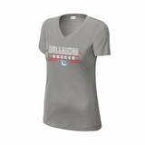 LCHS Lady Bulldawg Soccer Ladies' V-Neck Performance Tee