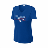 LCHS Lady Bulldawg Soccer Ladies' V-Neck Performance Tee