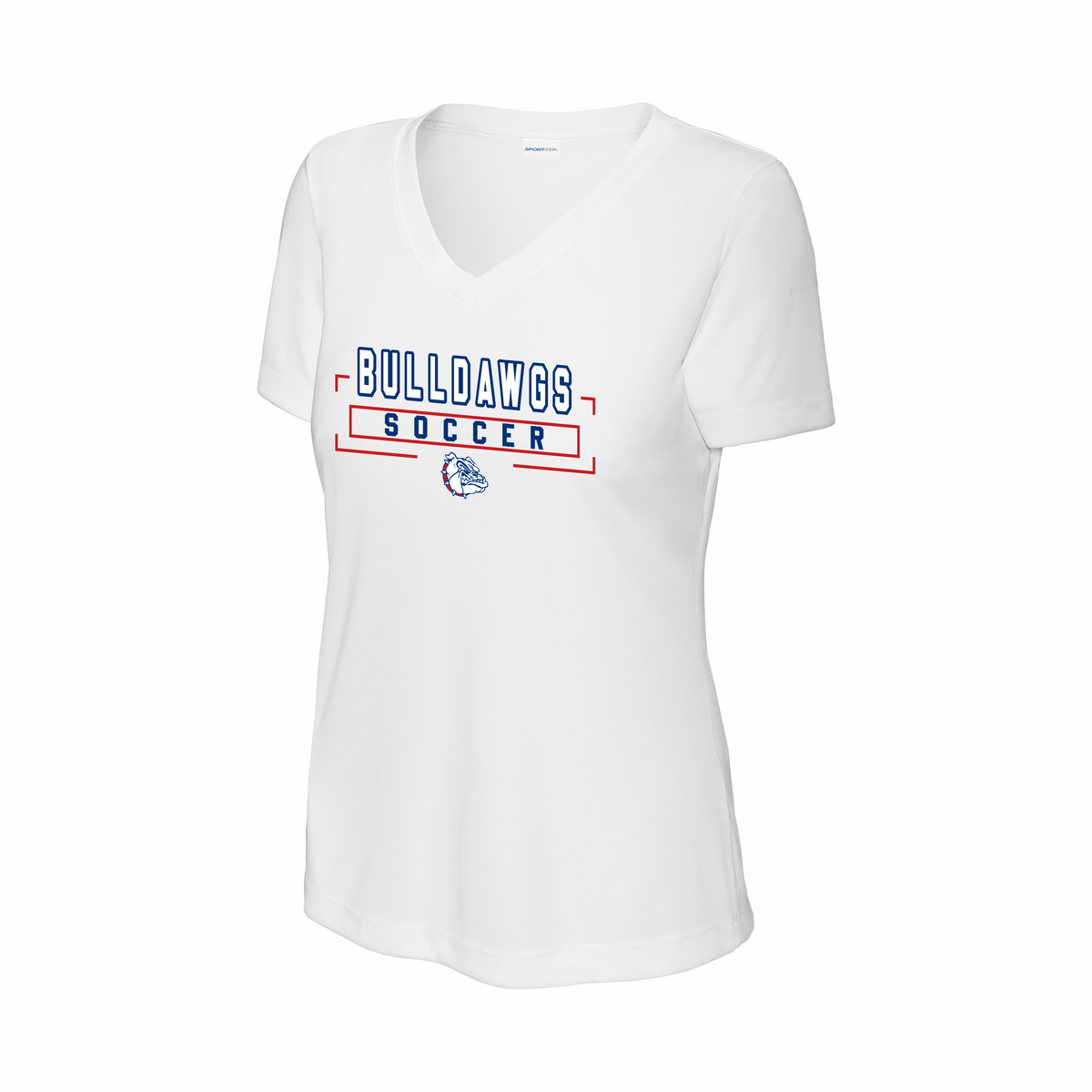 LCHS Lady Bulldawg Soccer Ladies' V-Neck Performance Tee
