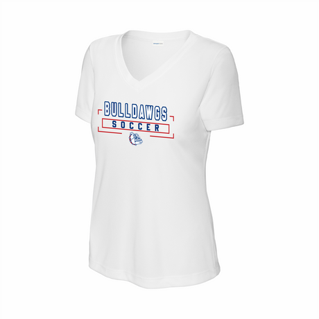 LCHS Lady Bulldawg Soccer Ladies' V-Neck Performance Tee