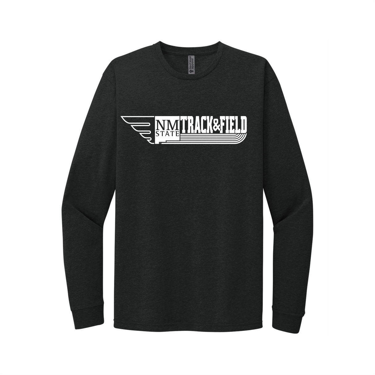 NMSU Track Long-Sleeve CVC Blend Tee