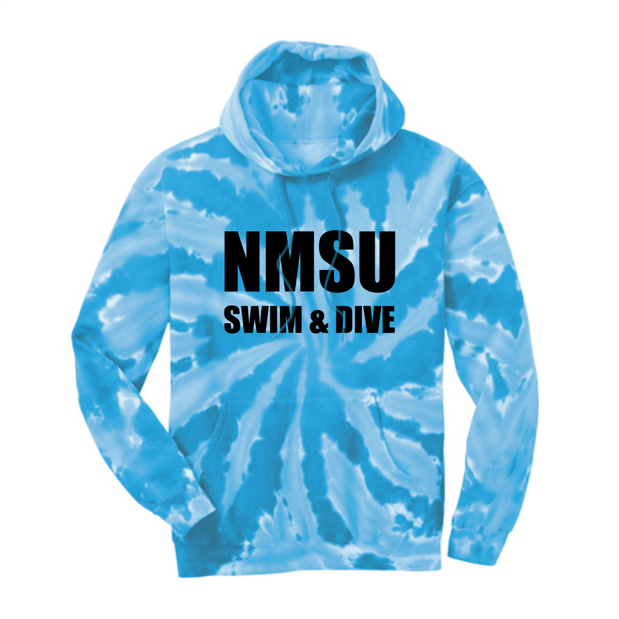 NMSU Swim Tournament "NMSU" Tie-Dye Pullover Hoodie