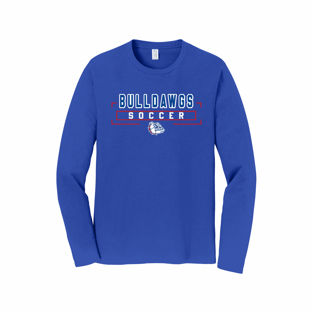 LCHS Lady Bulldawg Soccer Long Sleeve Cotton Tee