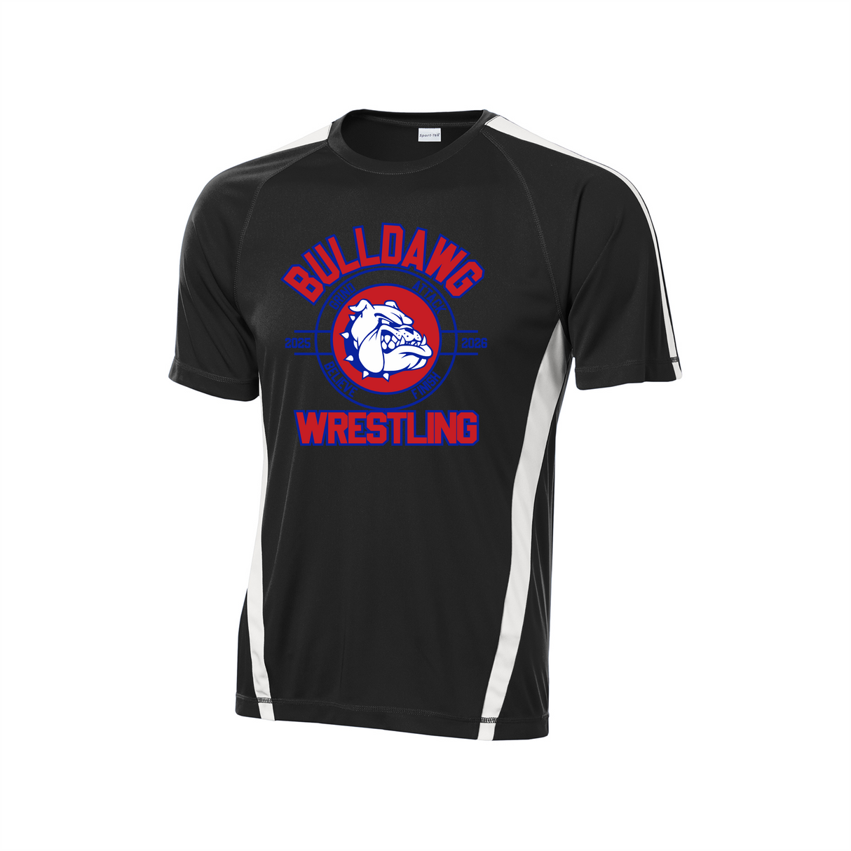 LCHS Wrestling Colorblock Performance Tee