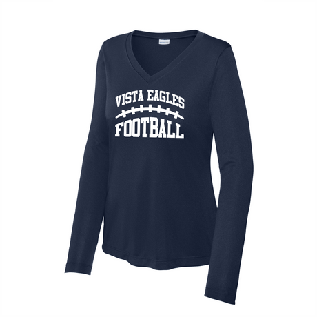 Vista Eagles Football Women's Long-Sleeve Performance Tee