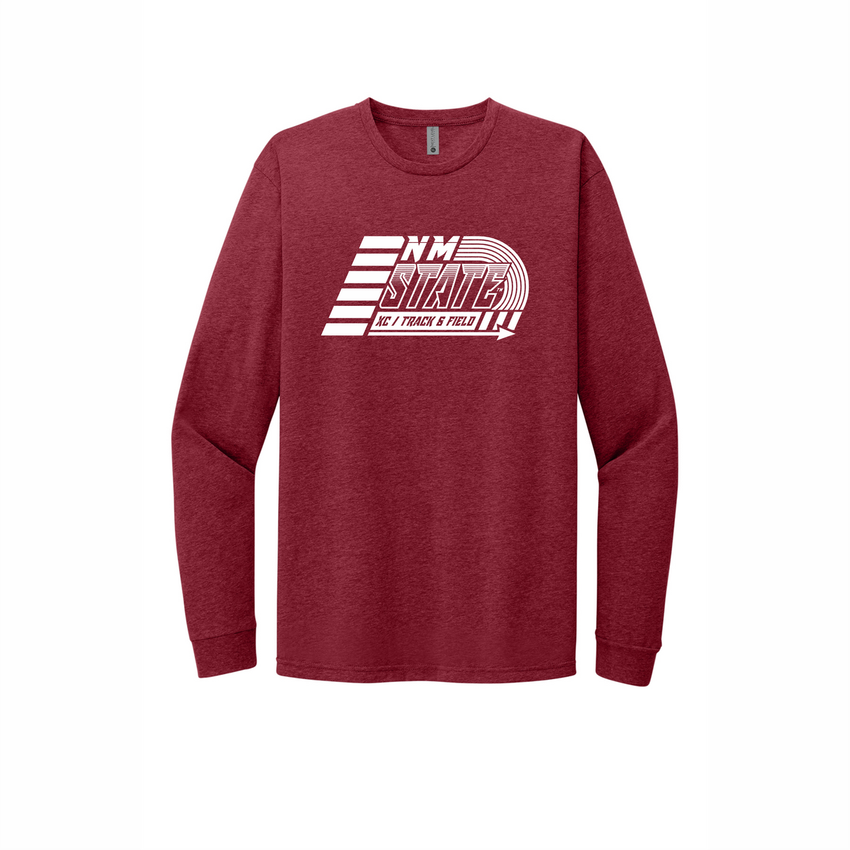 NMSU Track Long-Sleeve CVC Blend Tee
