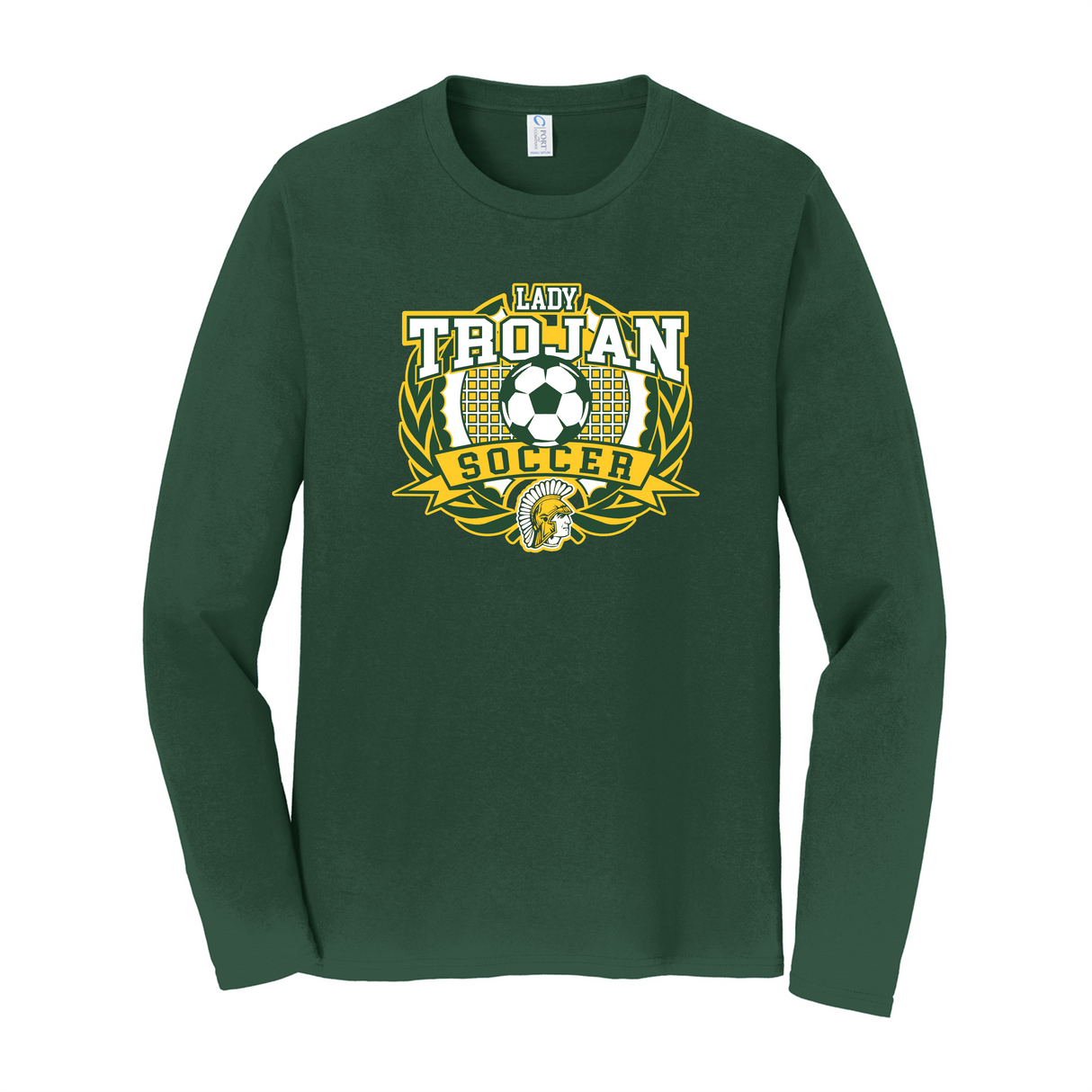 Mayfield Lady Trojans Soccer Long-Sleeve Cotton Tee
