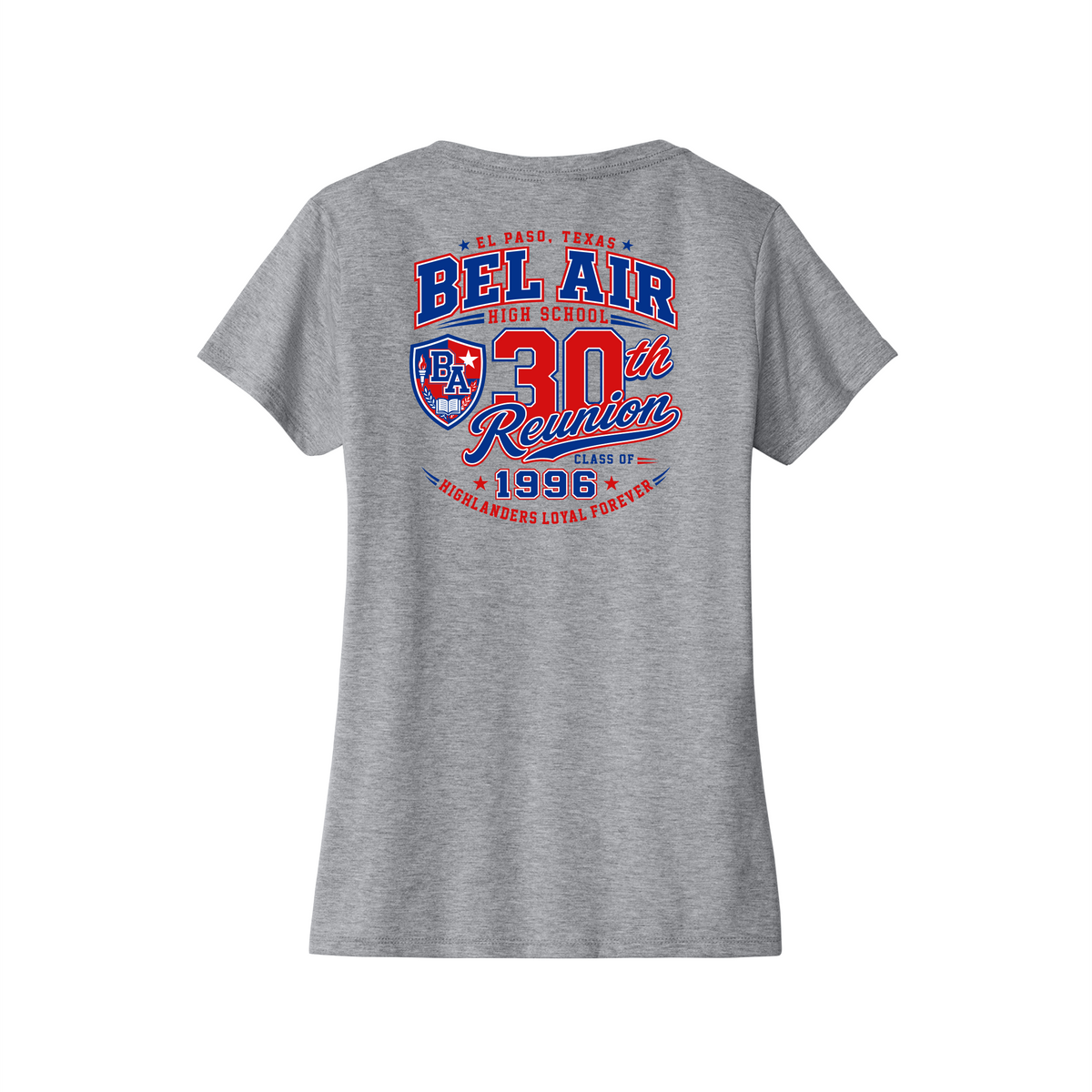 Bel Air Wrestling Women's V-Neck Cotton Tee