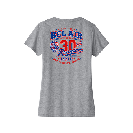 Bel Air Wrestling Women's V-Neck Cotton Tee