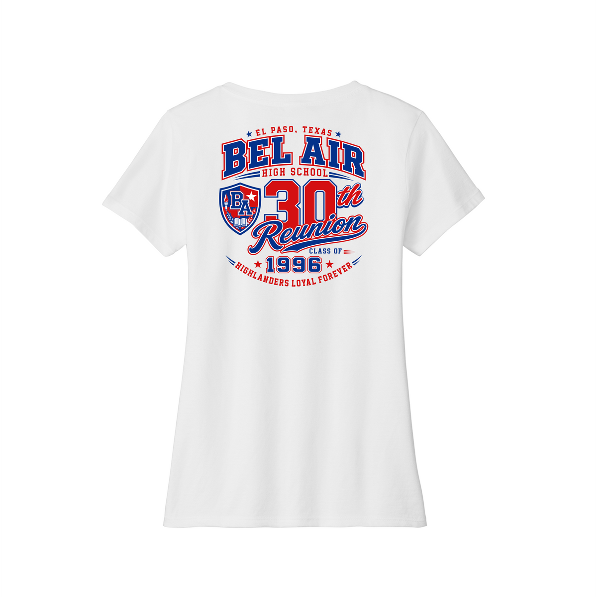 Bel Air Wrestling Women's V-Neck Cotton Tee